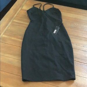 NWT Lulu’s black dress with cute lace detail